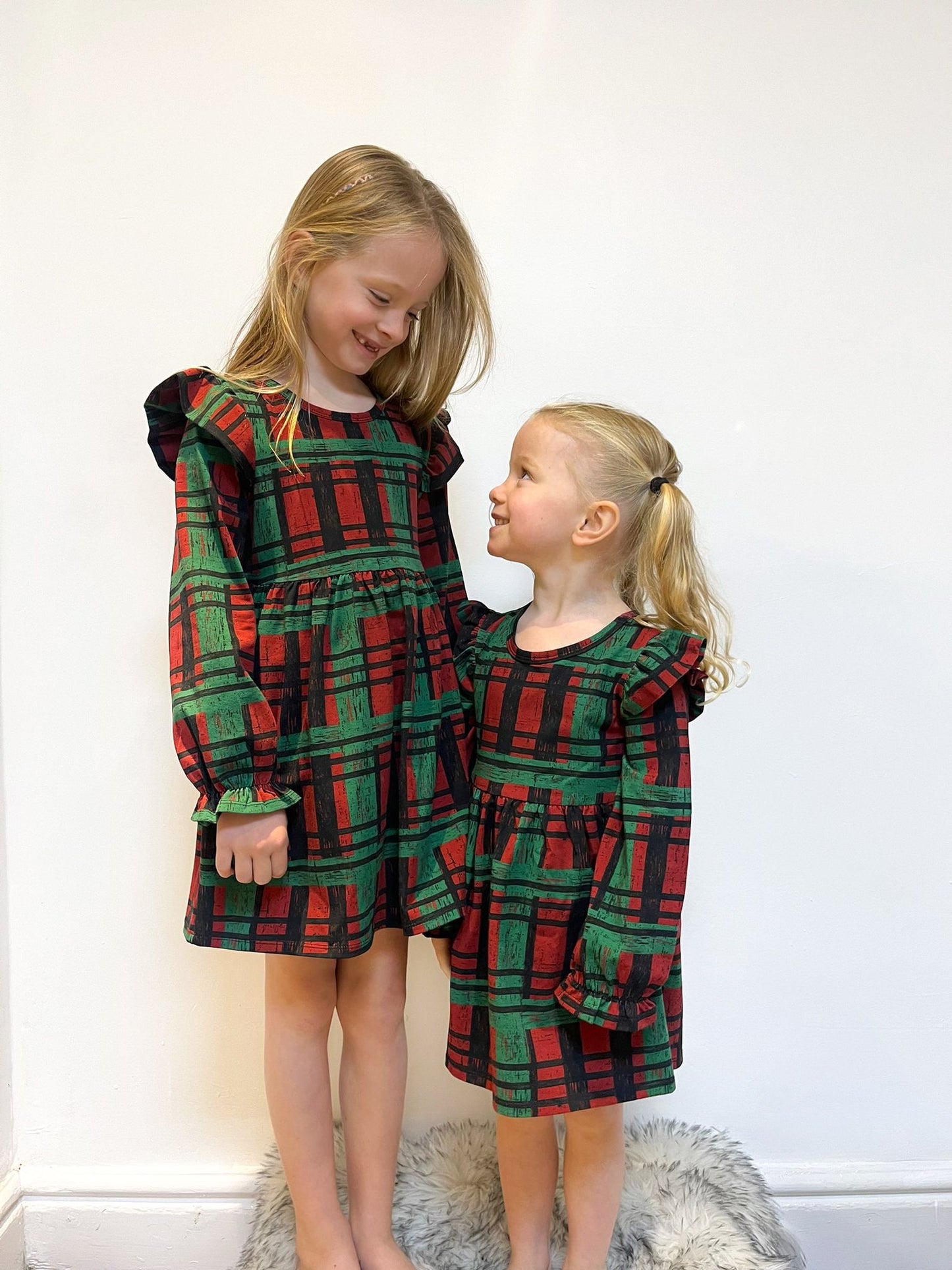 Pre Made Grunge Check Ruffle Dresses - Rebel Cute Edition