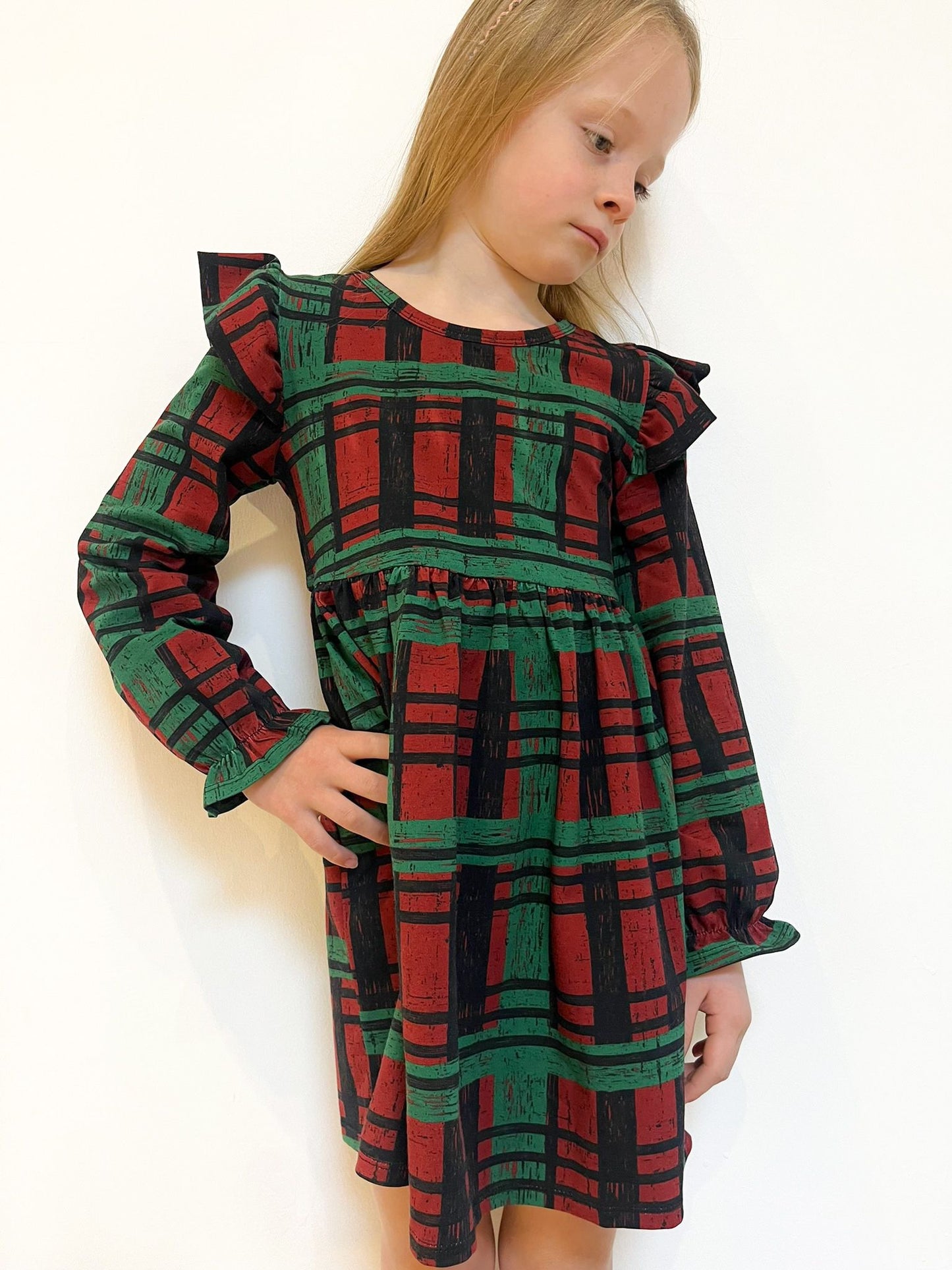 Pre Made Grunge Check Ruffle Dresses - Rebel Cute Edition