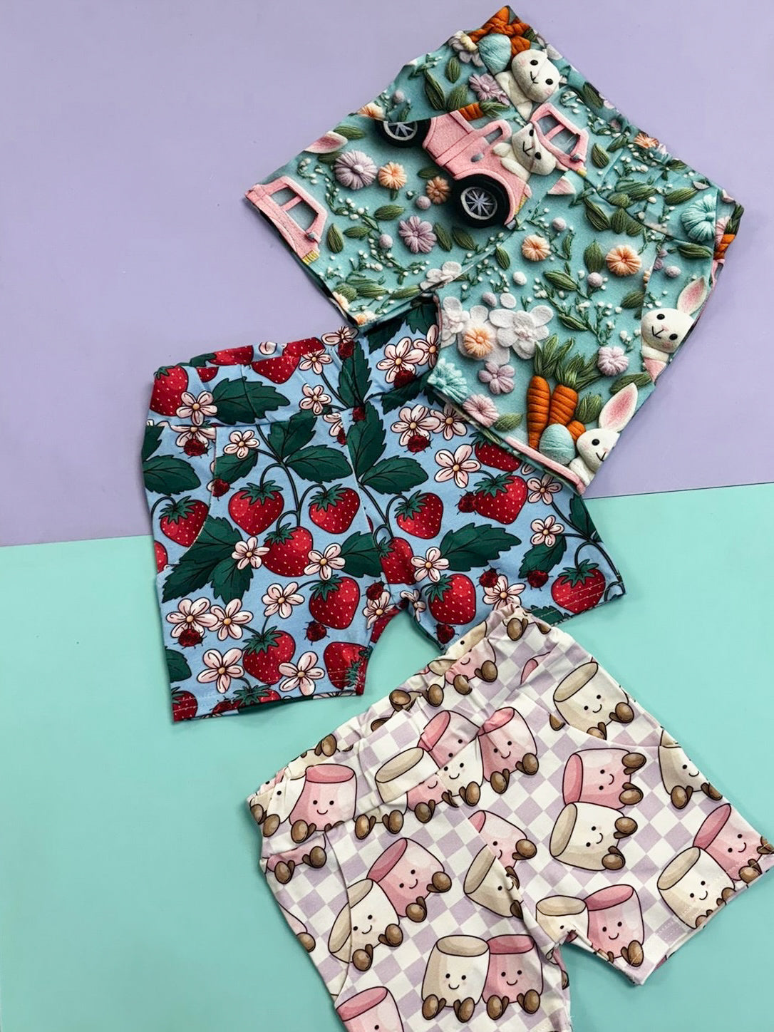 Pre Made Strawberry Field Jogger Shorts