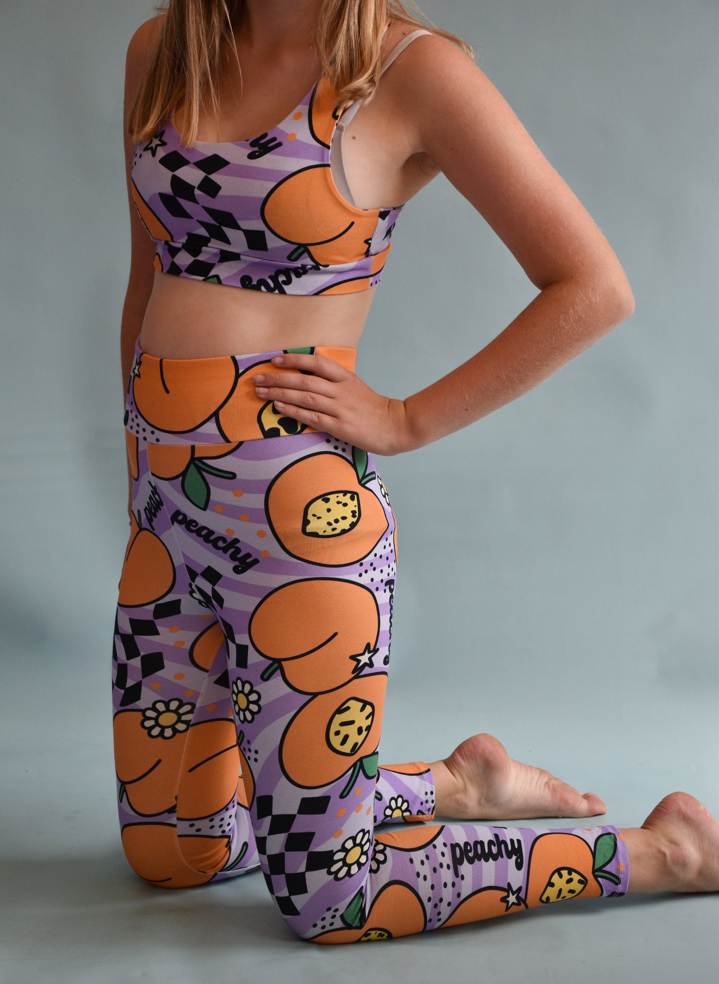 Pre Made Comfy Adult Leggings - Peachy