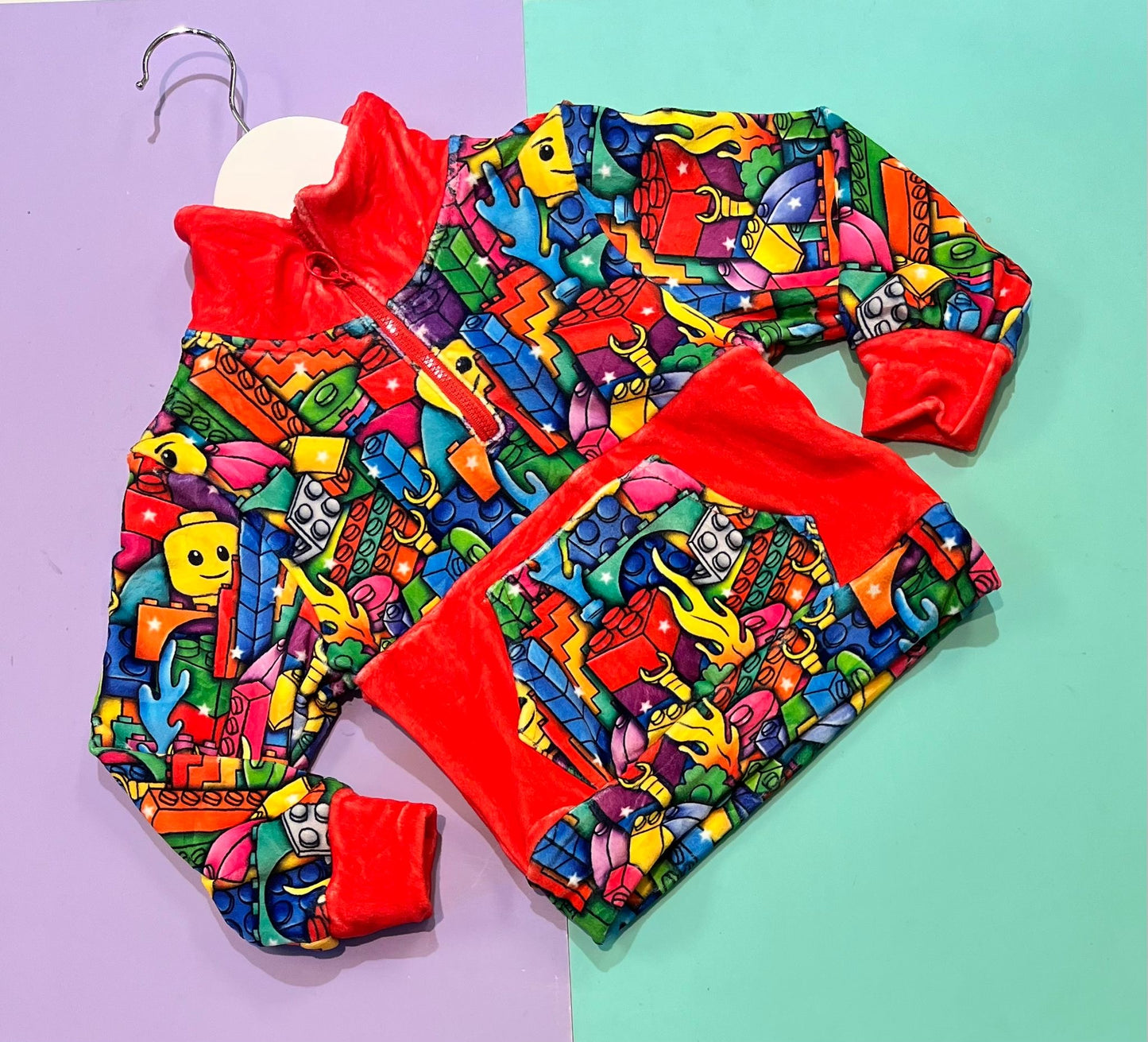 Bright Bricks Fleece