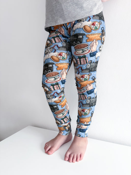 Christmas Express Leggings, Harems and Flares