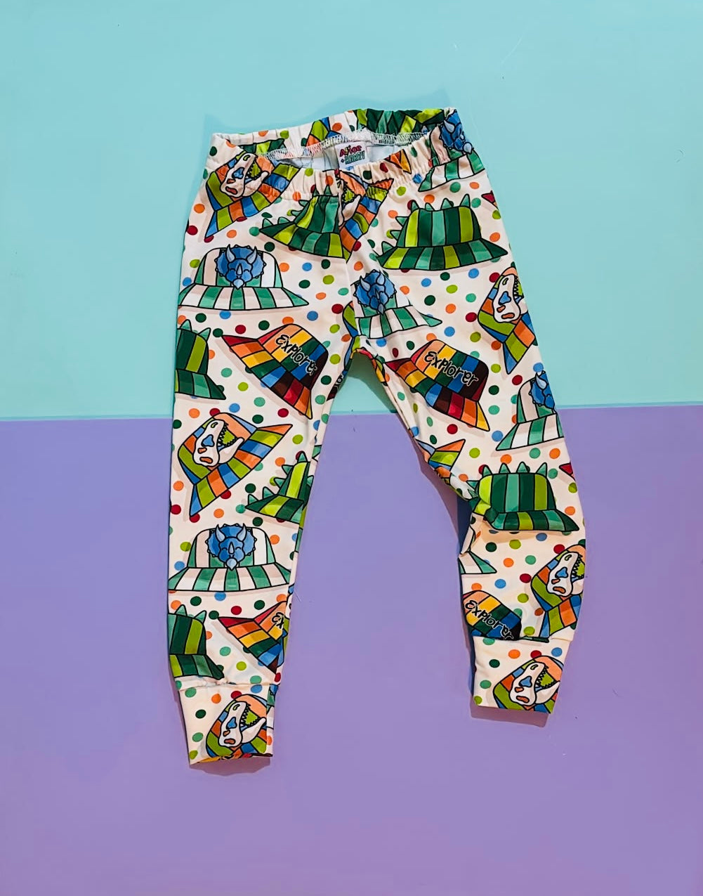 Pre Made Dino Hats Leggings