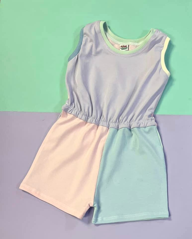 Colour Block Playsuit