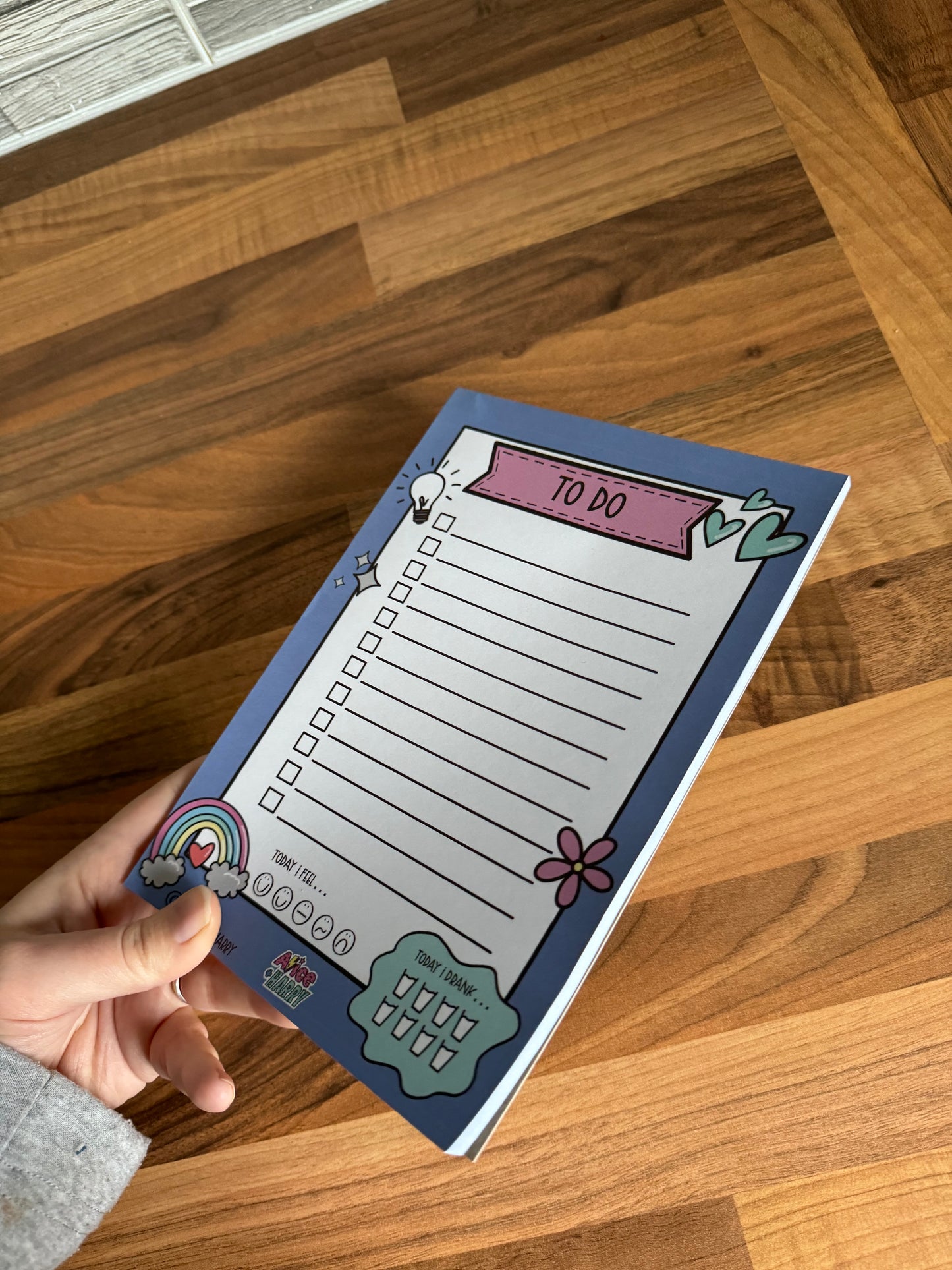Alice & Harry purple ‘To Do’ list, notepad, checklist