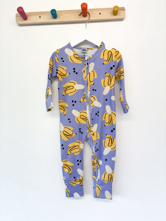 Ready To Post Lilac Bananas Standard Jersey Zipped Sleepsuits