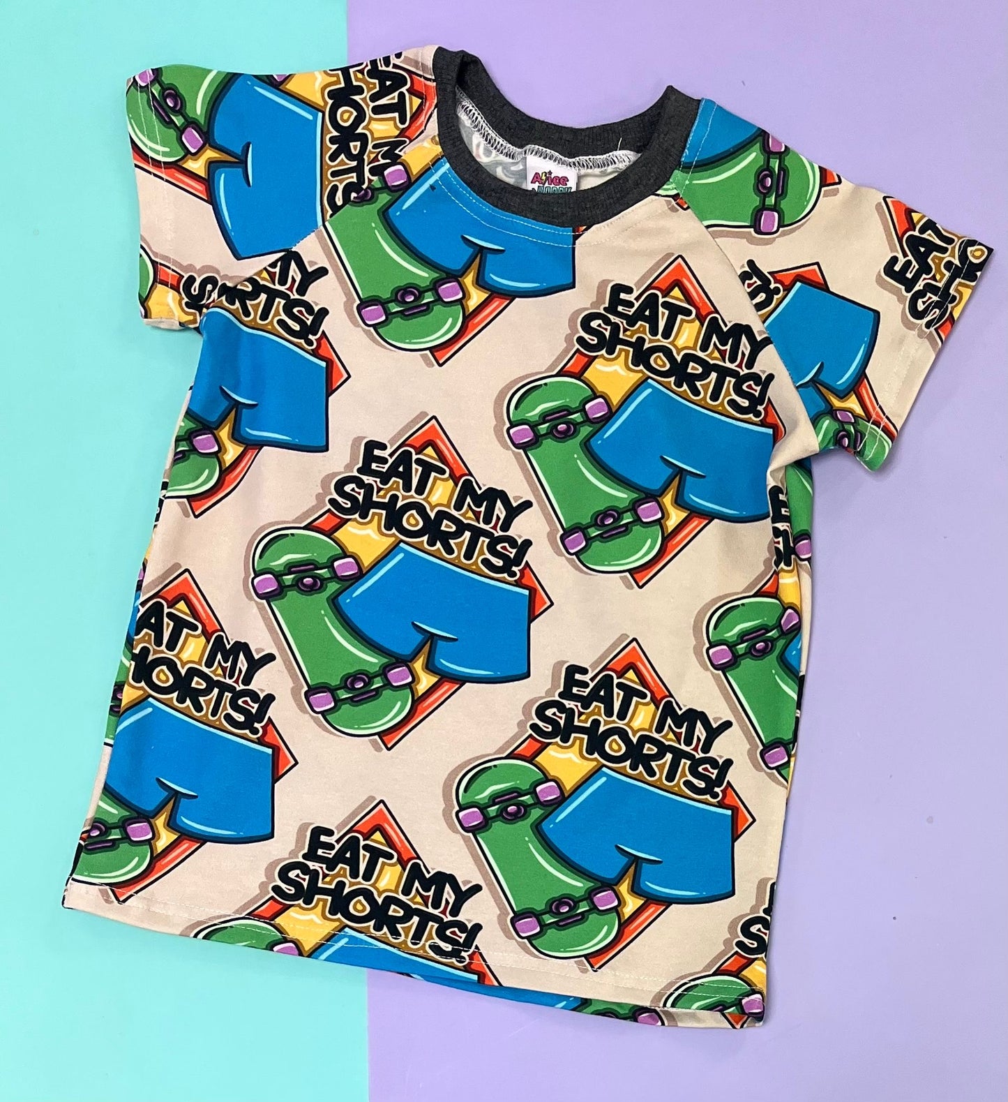 Pre Made Eat My Shorts Raglan Tee