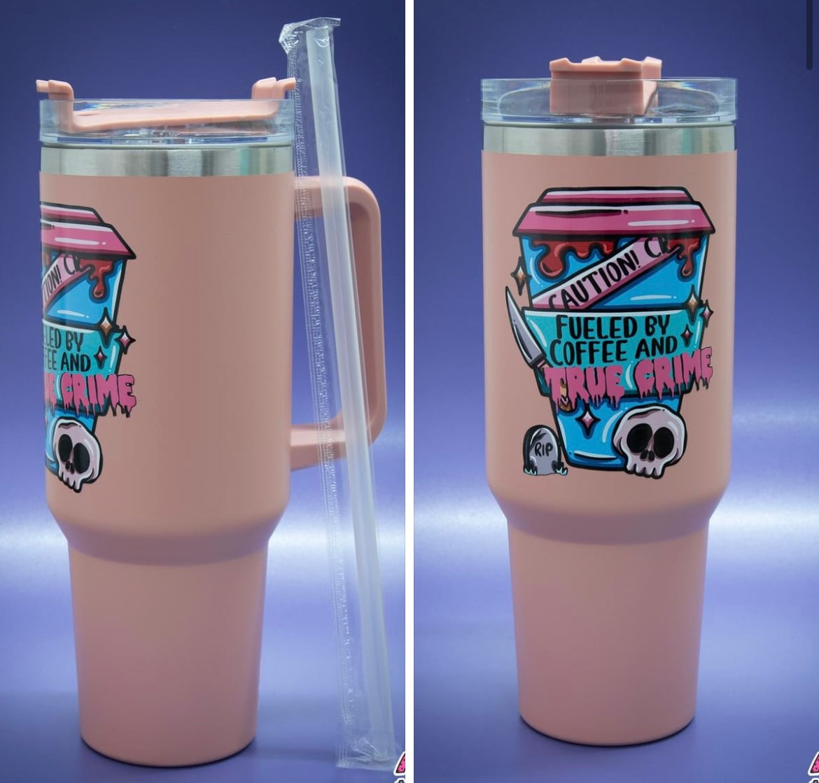 Coffee and Crime Thermal 40oz Large Flask