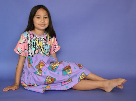 Pre Made Retro Upcycled Skater Dress