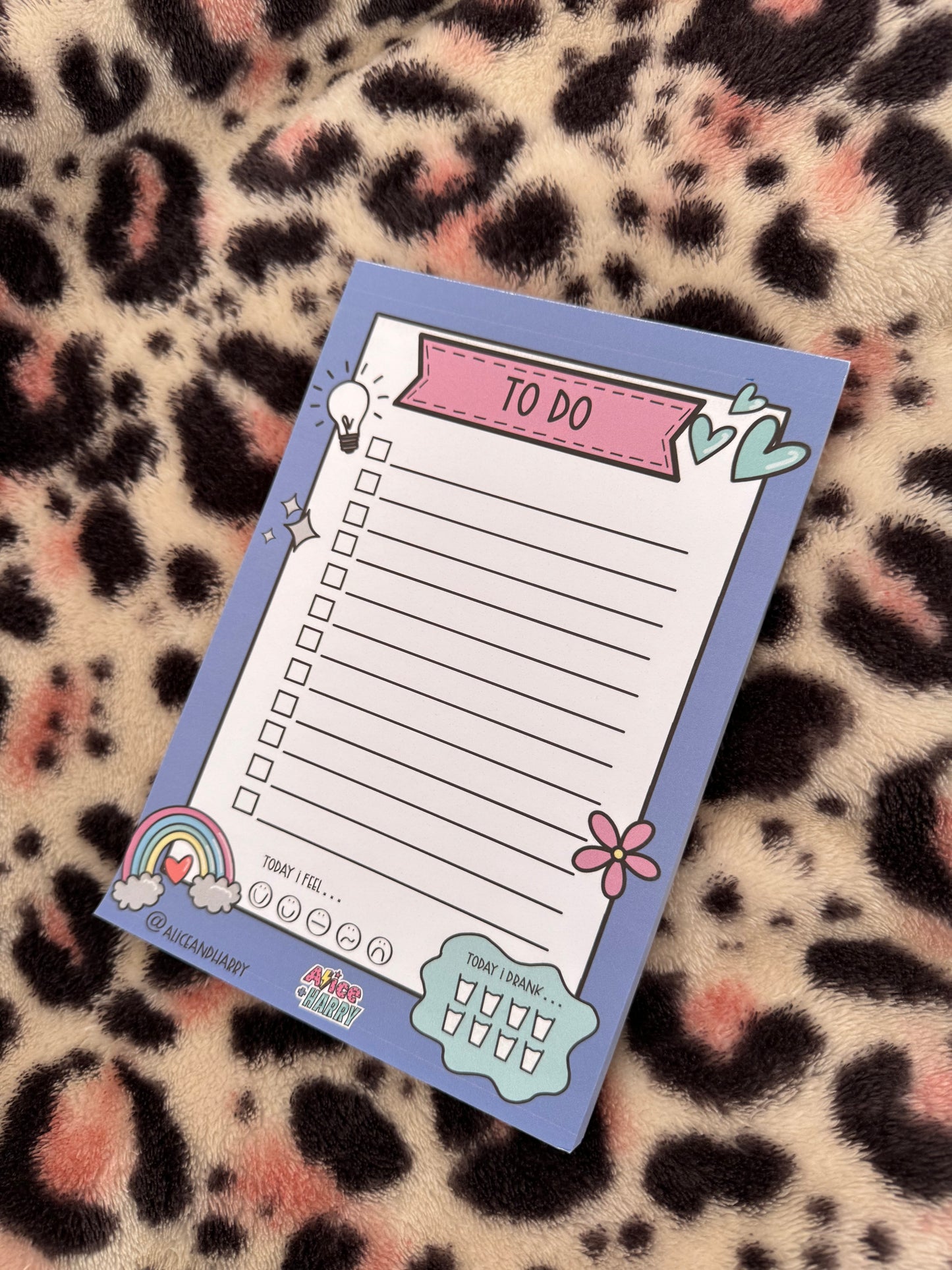 Alice & Harry purple ‘To Do’ list, notepad, checklist