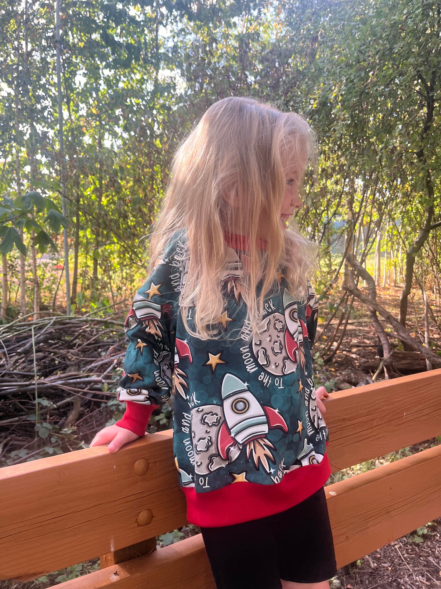 Pre Made To The Moon Slouchy Sweaters