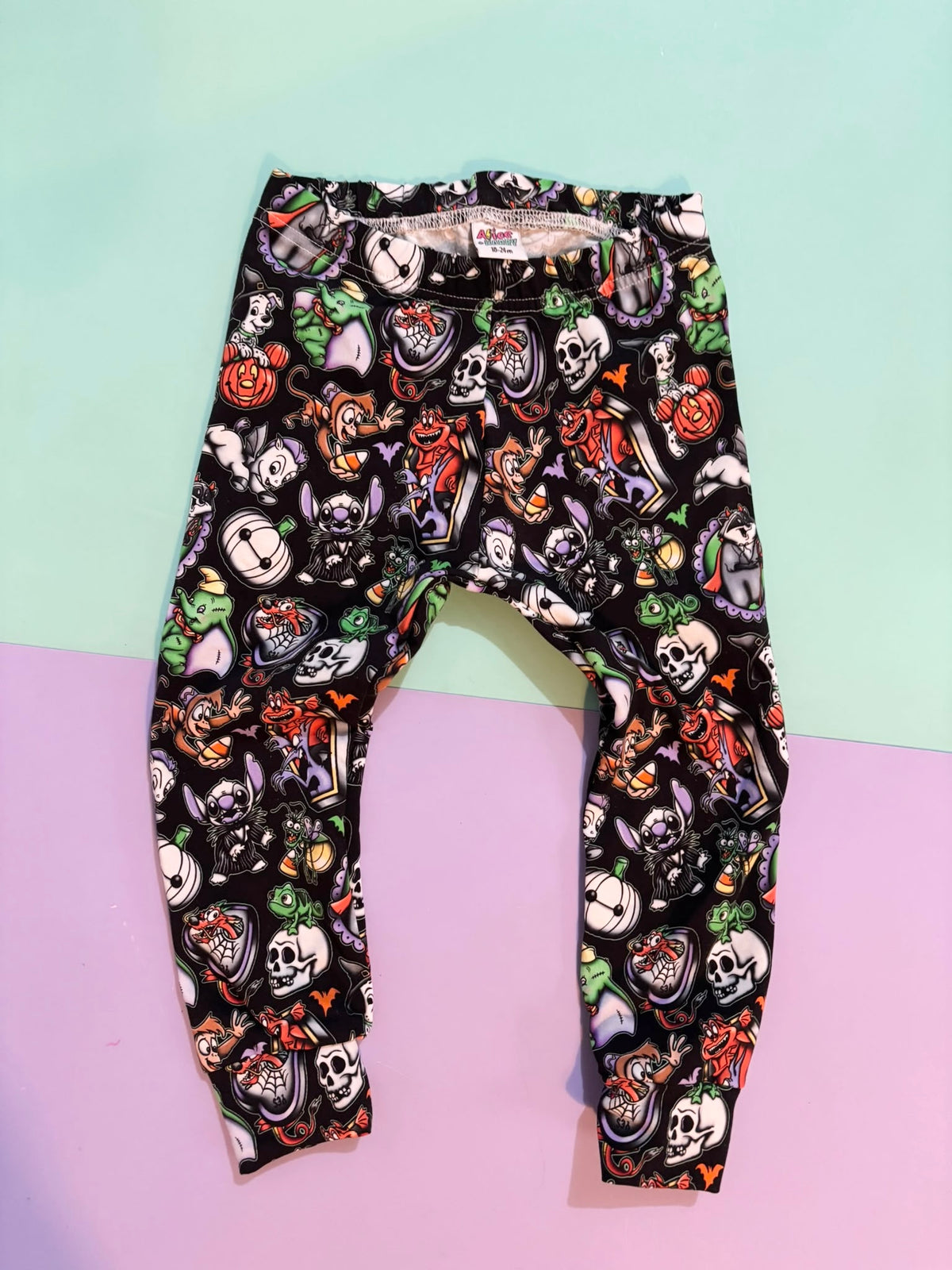 Pre Made Creepy Characters Black Leggings