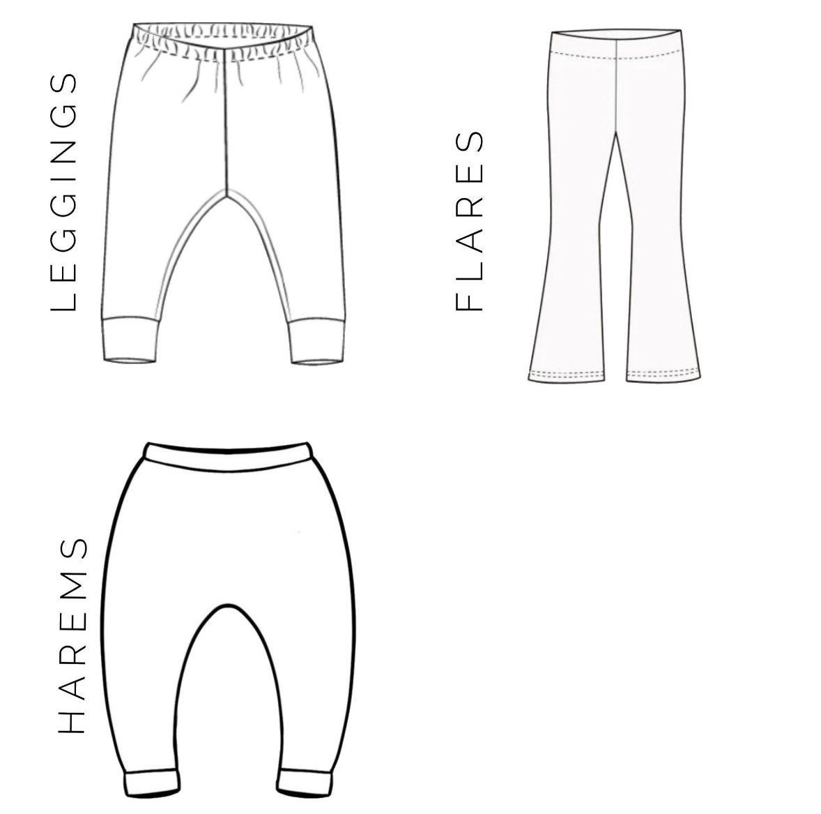 Just Clownin Leggings, Harems and Flares