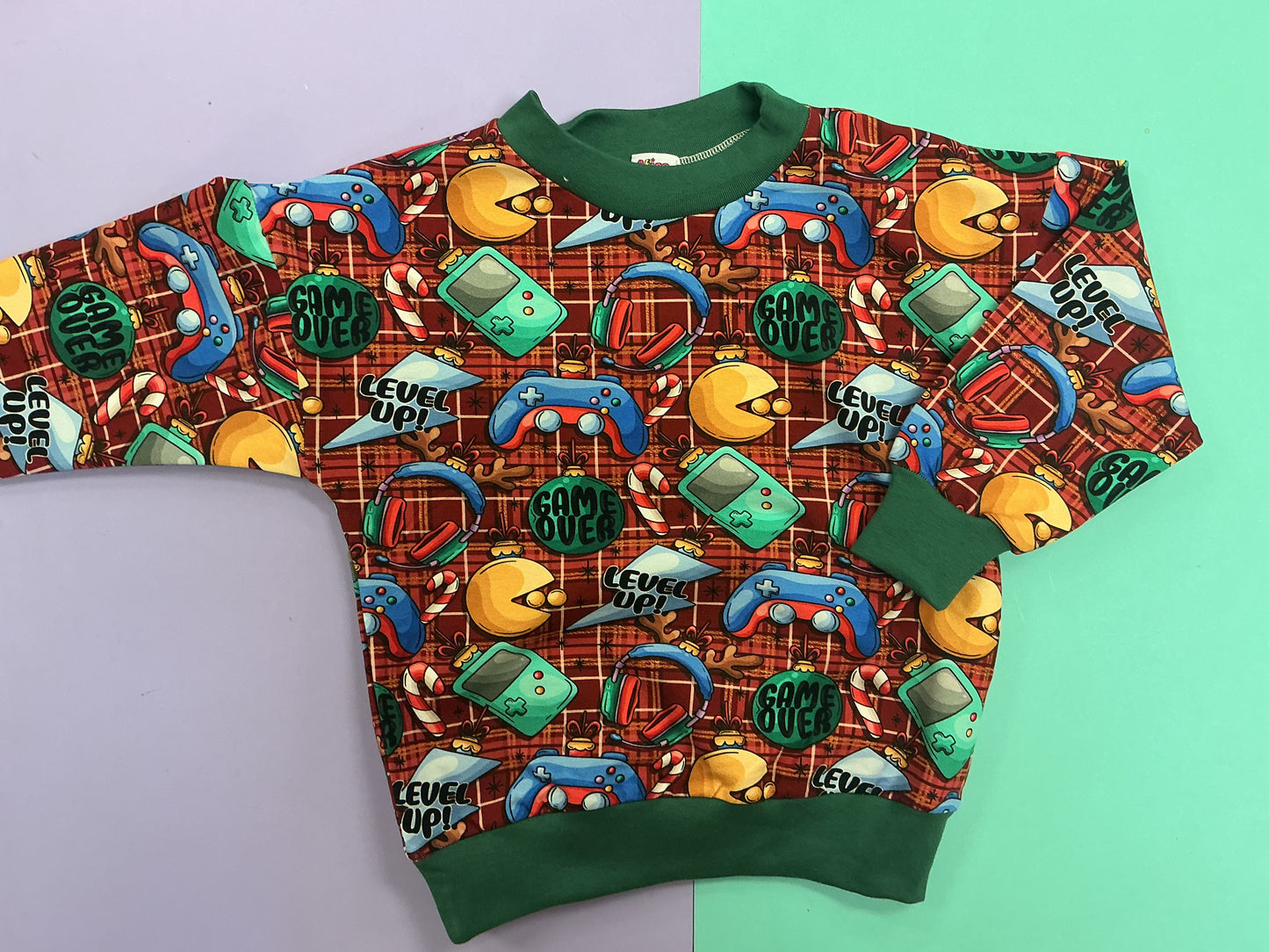 Pre Made Christmas Gamer Slouchy Sweatshirts