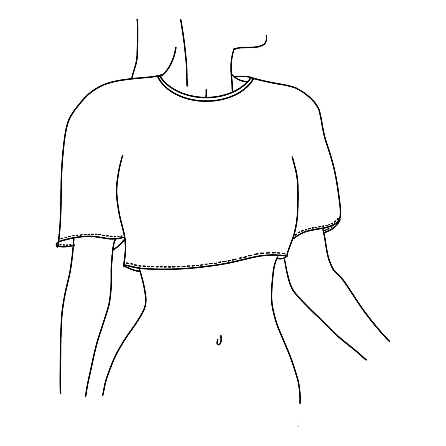 Tiny Tornado Adult Baggy Crop