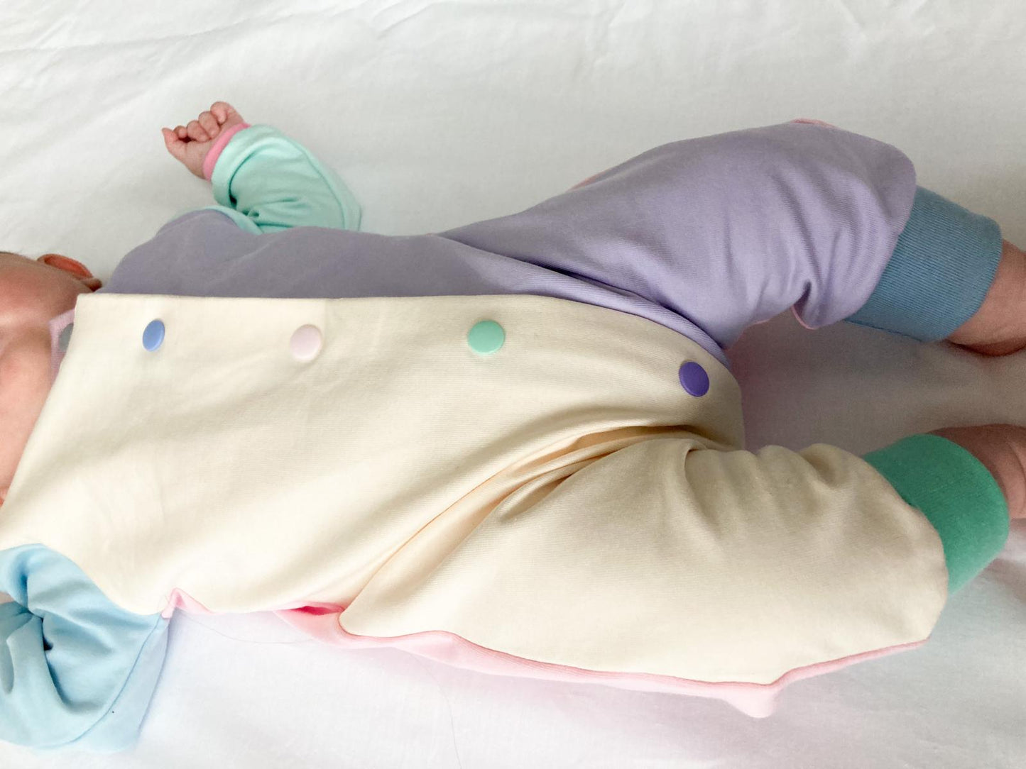 Colour Block Sleeved Romper