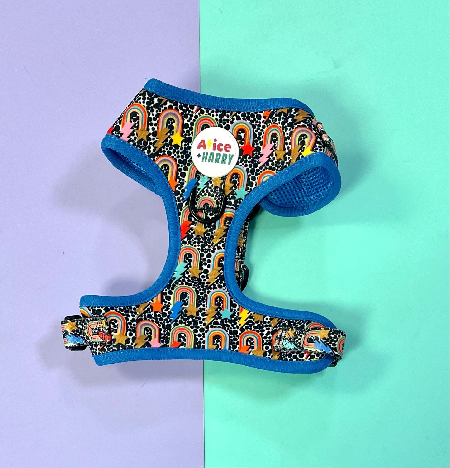 Bowie Rainbow Adjustable Pet Harness