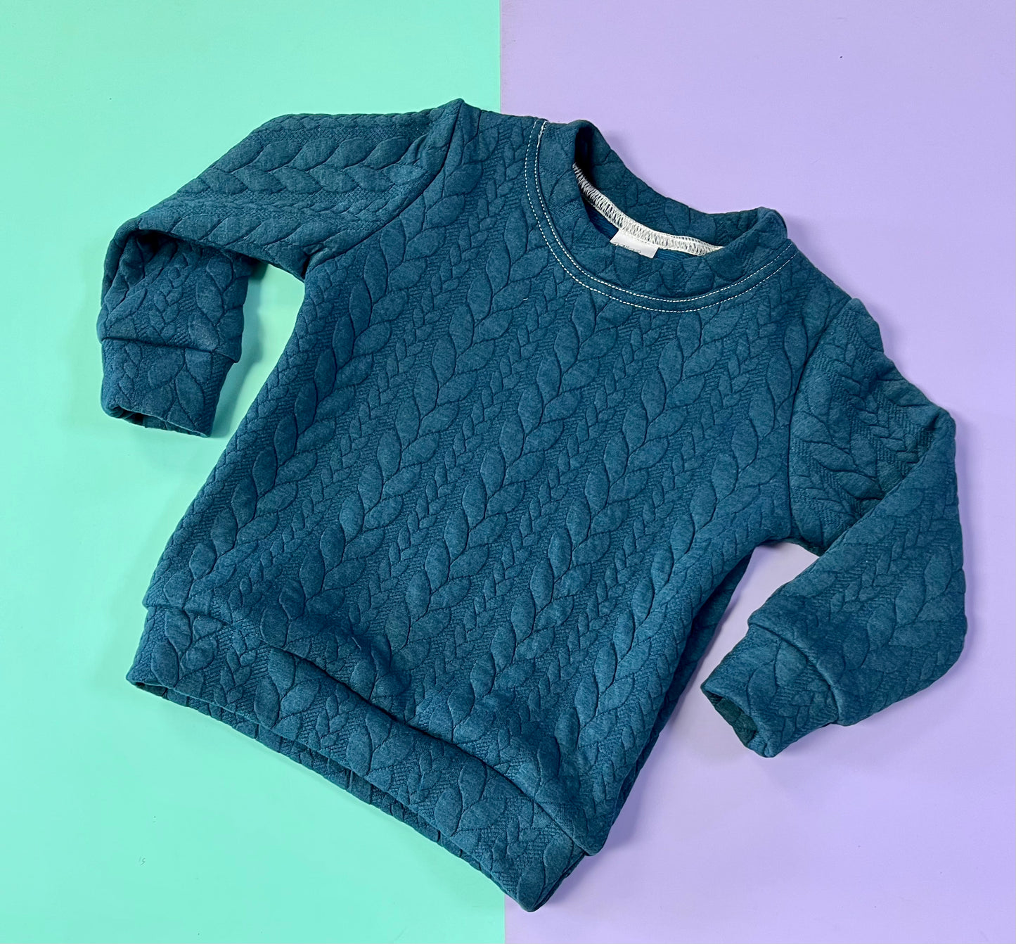 Basic Cable Knit Standard Sweatshirt