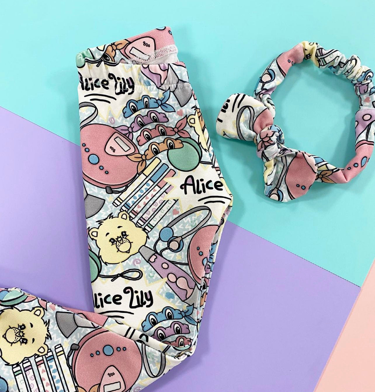 Surprise Cozy Headband / Topknot / Bow Bobbles!