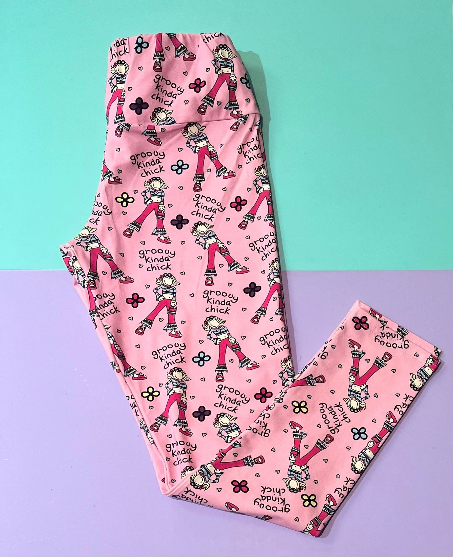 Pre Made Comfy Adult Leggings - 90s Chick
