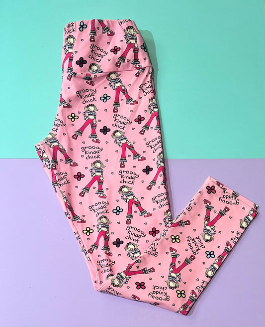 Pre Made Comfy Adult Leggings - 90s Chick