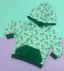 Pre Made Kids Climbing Kangaroo Hoodies