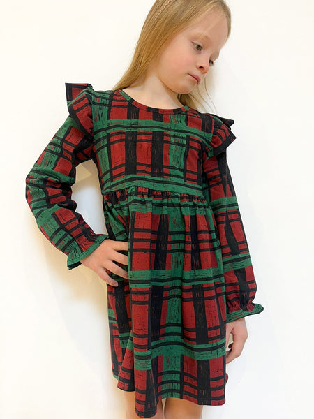 Pre Made Grunge Check Ruffle Dresses