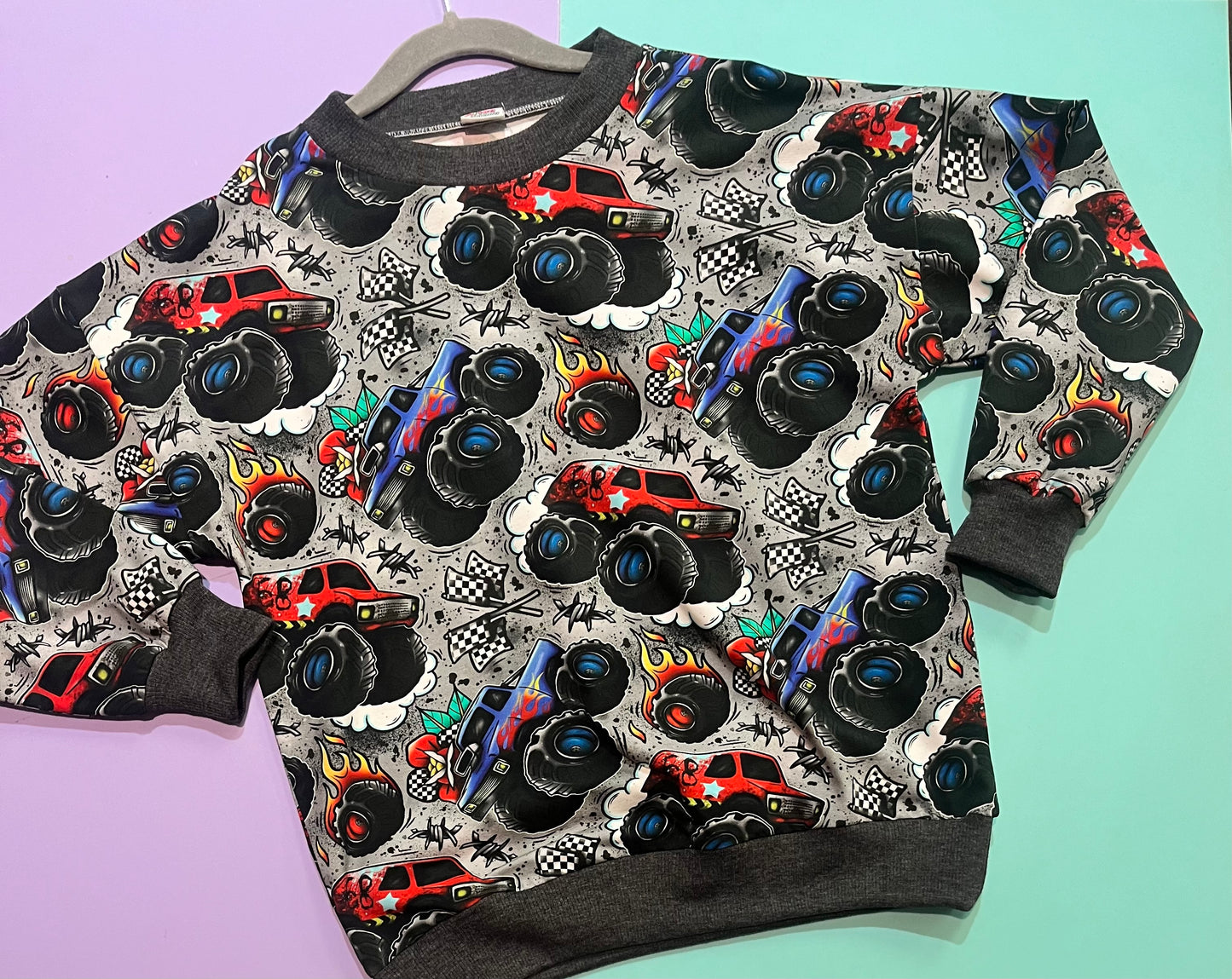 Pre Made Truck Tatz Slouchy Sweater