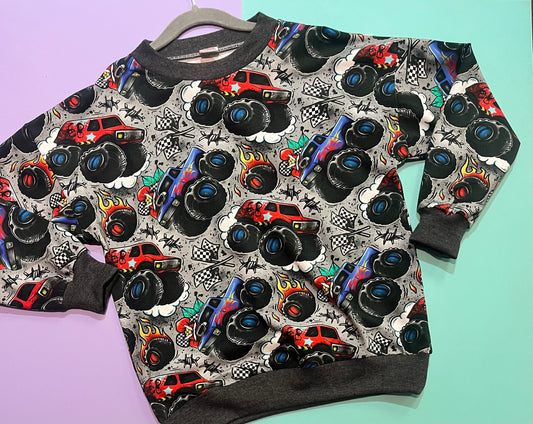 Pre Made Truck Tatz Slouchy Sweater