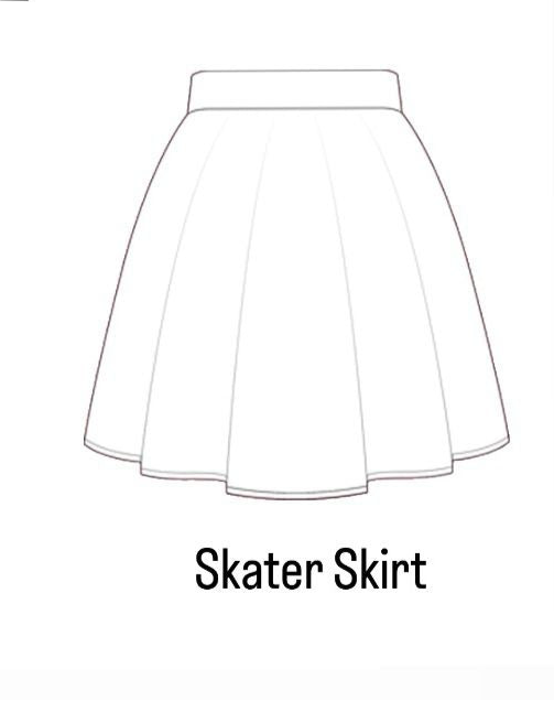 Breakfast Mix Adult Skater Skirts