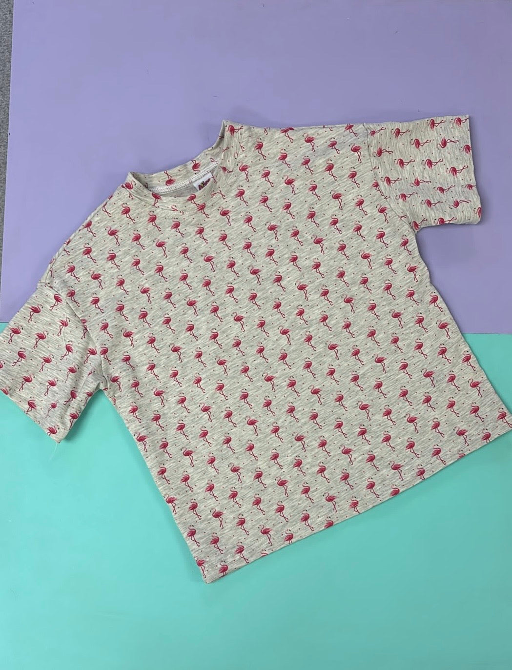 Pre Made Flamingo Oversized Tee