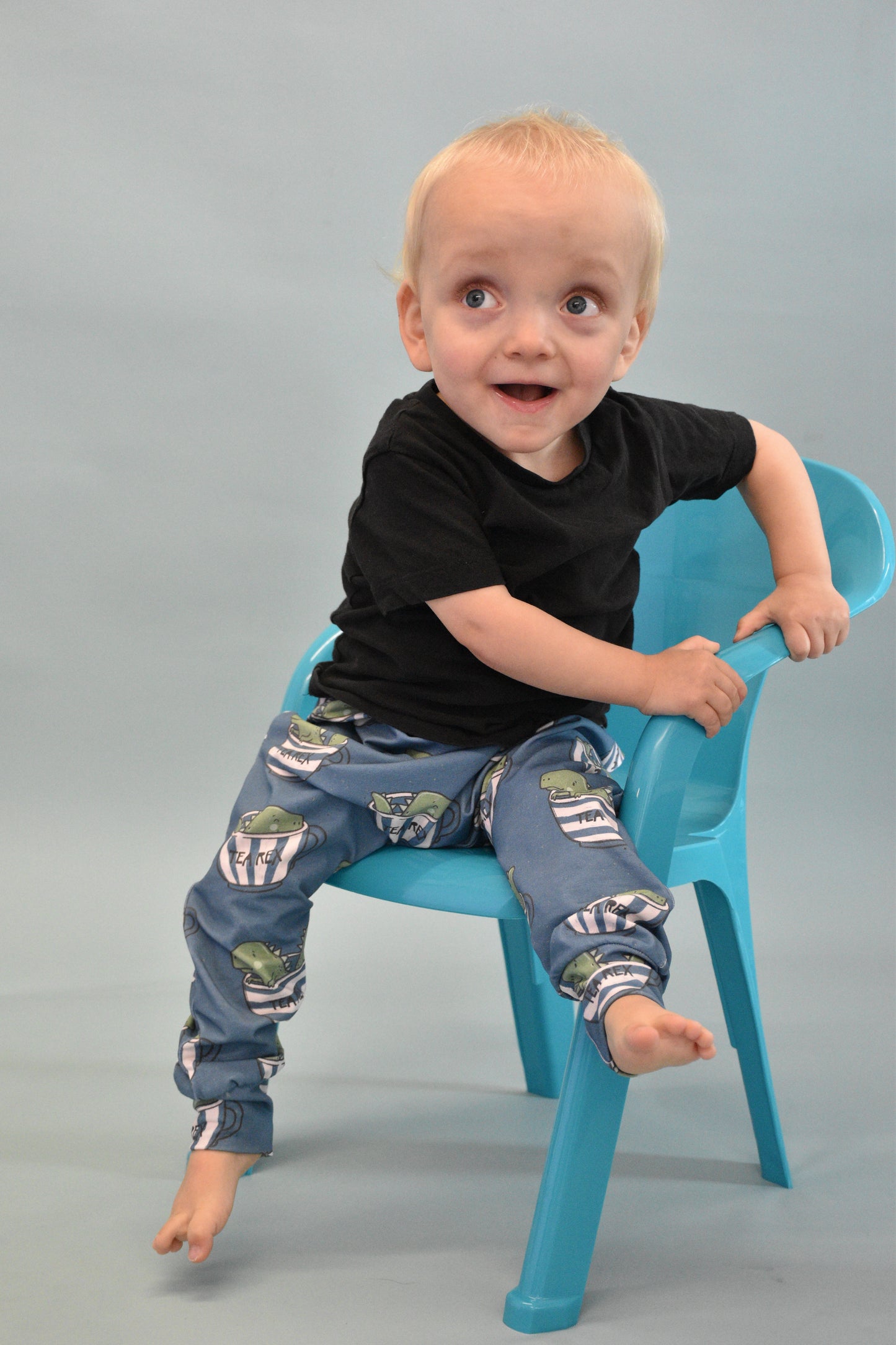 Pre Made Tea Rex Baggy Harems – Fun Dinosaur Print, Unisex & Comfy Fit