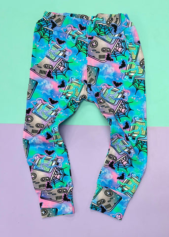 Pre Made Neon Ghostly Gaming Joggers