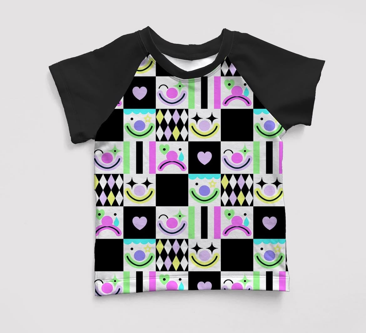 Just Clownin T-Shirts, Peplums and Vests (All Styles)