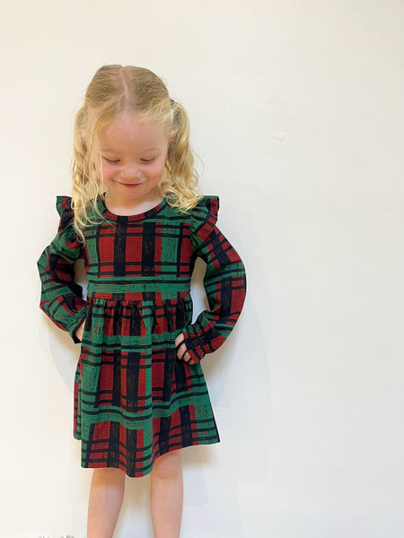 Pre Made Grunge Check Ruffle Dresses