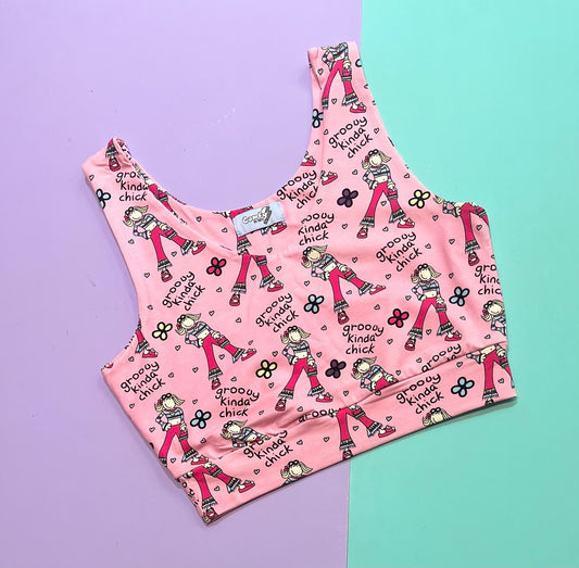 Comfy Adult Crop Top - 90s Chick - Ready Made