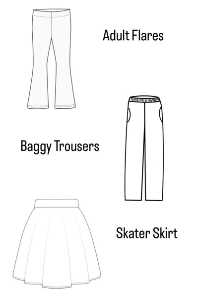 Retro Doodles Adult Trousers and Skirts