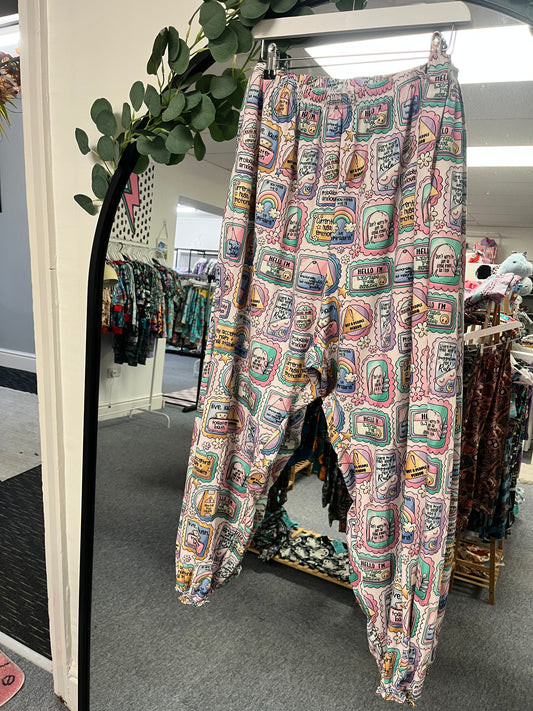 Probably anxious baggy trousers XL elastic ankles pre made