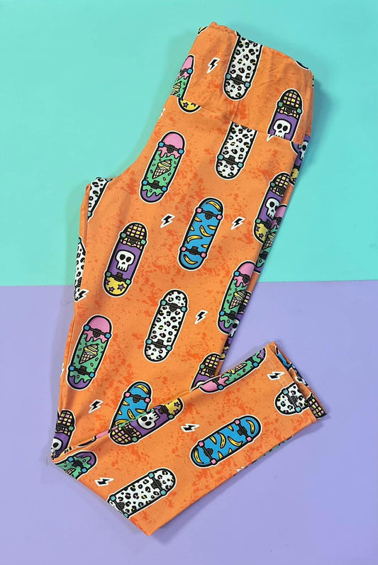 Summer Skates Adult Leggings