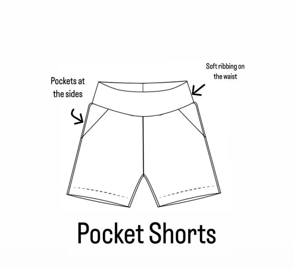 Childrens Pocket Shorts (Bigger Sizes, up to 9-10y)