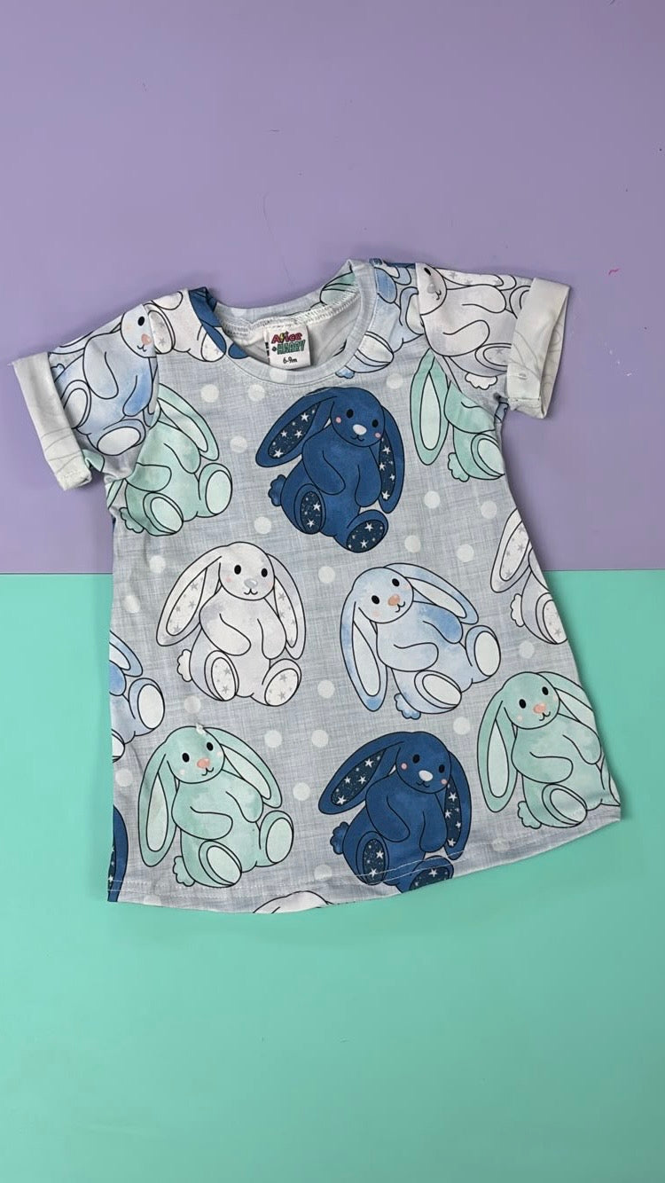Bunny Buddies Tshirt Dress - Ready Made