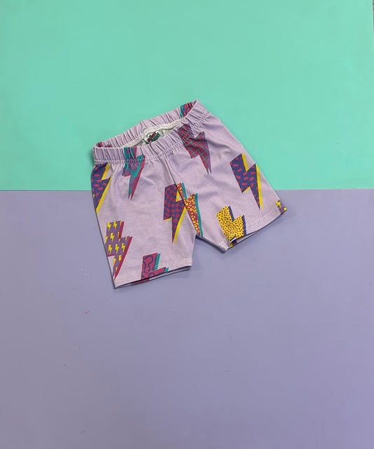 Pre Made Jazzy Lilac Bolts Cycle Shorts