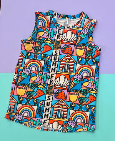 Summer Patchwork T Shirts, Peplums and Vests