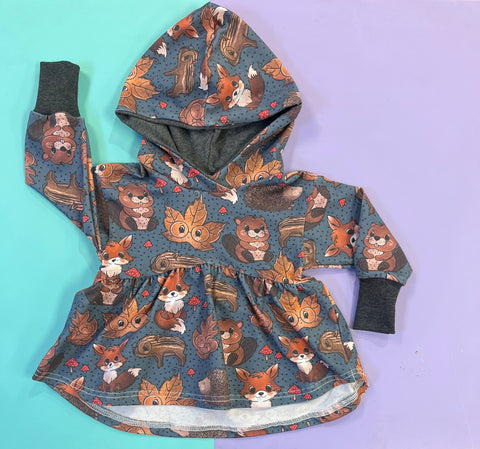 Pre Made Forest Friends Peplum Hoodies