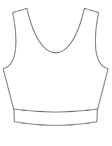 Adults Sleeveless Crop Tops