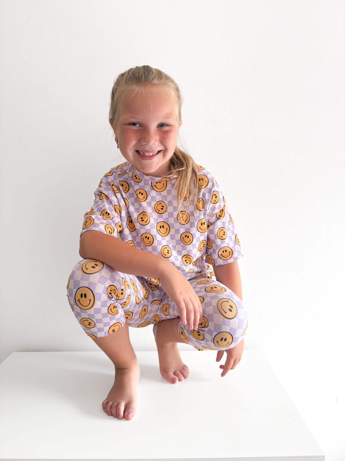 Lilac Smiley Check T-Shirts, Peplums and Vests (All Styles)