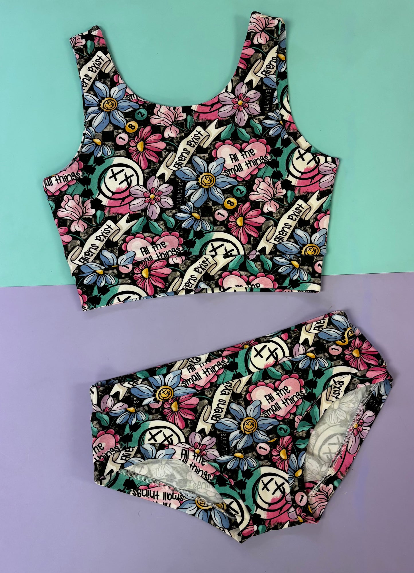 Pre Made Comfy Adult Pants - Aliens Exist