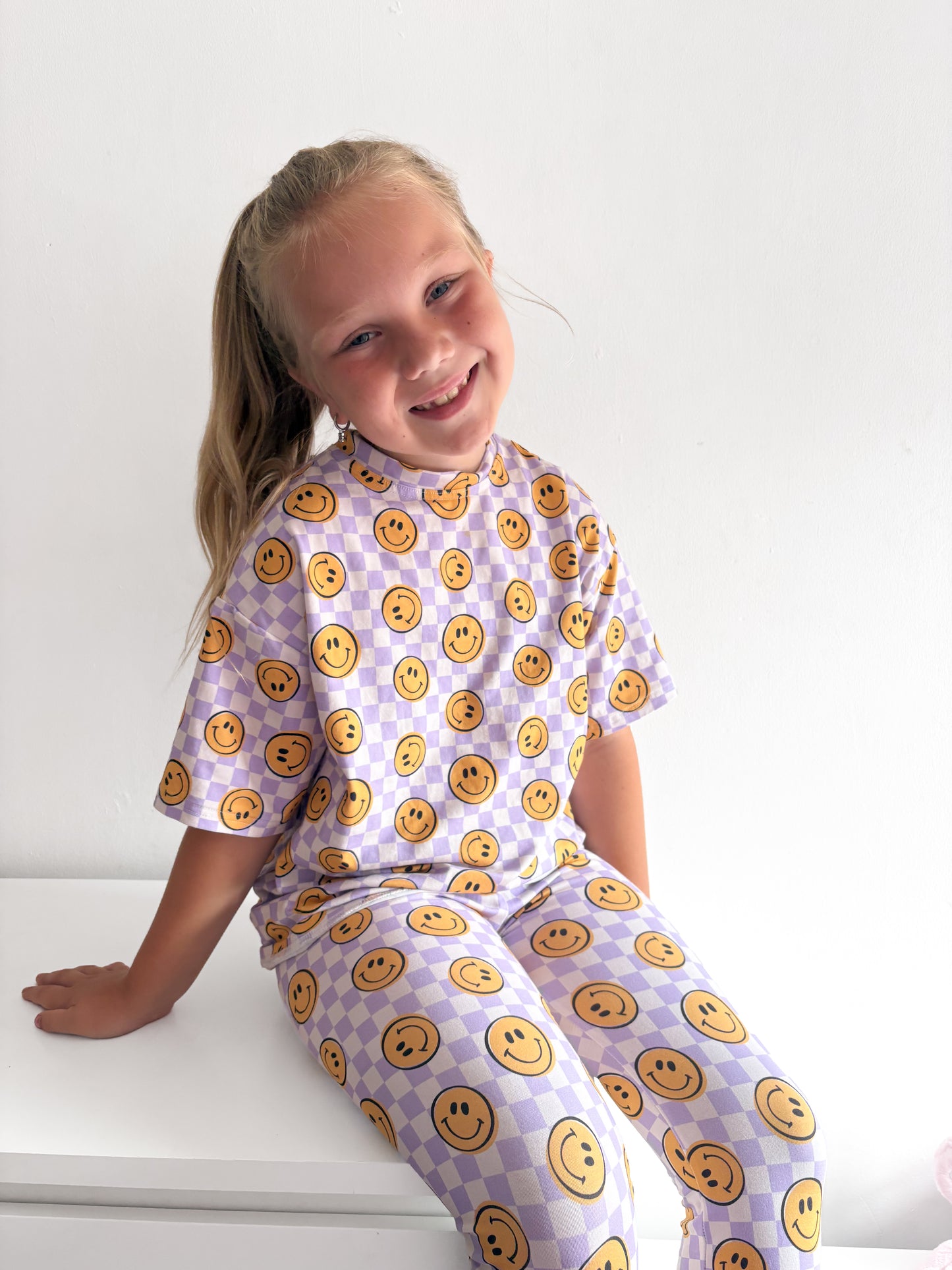 Lilac Smiley Check T-Shirts, Peplums and Vests (All Styles)
