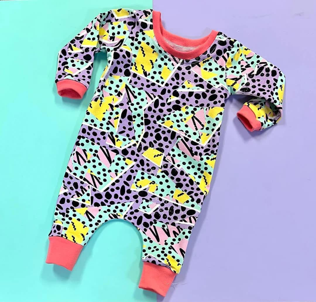Snazzy Shapes Pullover Romper