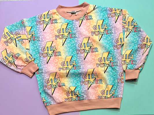Pre Made Girl Power Slouchy Sweater